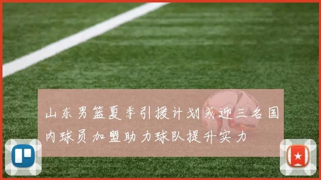 山东男篮夏季引援计划或迎三名国内球员加盟助力球队提升实力